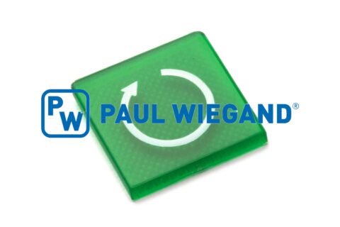 Zielony symbol przełącznika Faun Variopress "START"