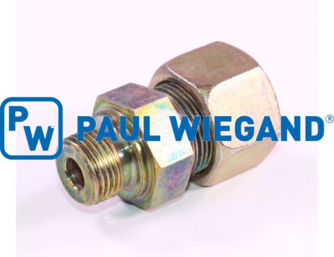 Złączka wkręcana Faun Sidepress z nakrętką łączącą