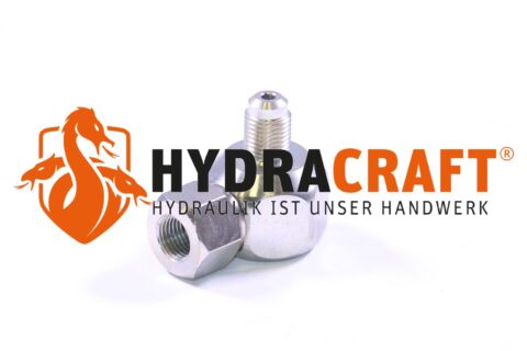 Złącze obrotowe CEJN wysokociśnieniowego układu hydraulicznego z gniazdem obrotowym 120° stożka wewnętrznego i 120° stożka zewnętrznego