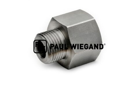 Złącze redukcyjne Bucher Miejski system hydrauliczny M18x1.5 - M16x1.5 ocynkowane