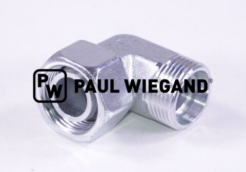 Złącze kolankowe z nakrętką złączkową DIN/ISO 2353/8434-1 22L (M30x2) ocynkowane