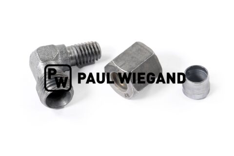 Złącze kolankowe DIN/ISO 2353/8434-1 M6x1k-6LL (M10x1) 90° ocynkowane
