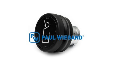 Przełącznik przyciskowy Faun Variopress serii ZB2 "REAR PART LOWERING" czarny