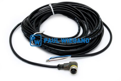 Kabel sterujący Części elektryczne Faun z czujnikiem LED Zacisk cylindryczny M12x1 4x0.34mm² lg: 10000
