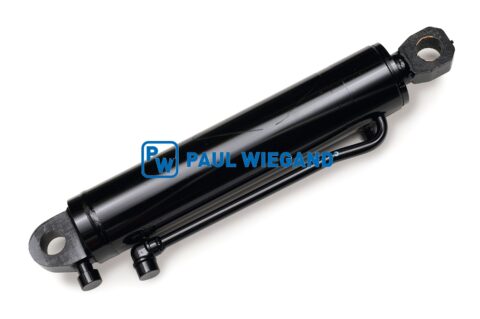Siłownik hydrauliczny Faun Powerpress prawy KS: 65 Skok: 504 EBM: 846 ze stykiem E po stronie tłoczyska