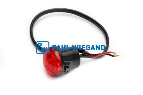 Lewe/prawe światło obrysowe LED Faun Sidepress 9-32 VDC czerwone