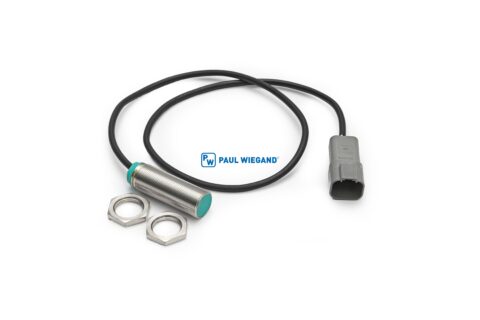 Przełącznik zbliżeniowy Geesink GPM II z niemiecką wtyczką M18x1 l: 56 lg: 600 Antivalent (PNP)