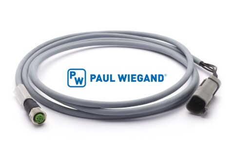 Kabel sterujący Geesink GPM III przełącznik elektromagnetyczny zbiornik zbiorczy przód M12x1 3x0.25mm² lg: 2000