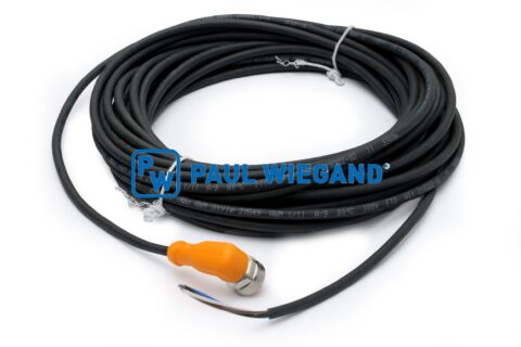 Kabel sterujący Haller x1/x2 z wtyczką kątową Przełącznik zbliżeniowy M12x1 4-stykowy 4x0,34 mm² lg: 10000 od roku modelowego 99
