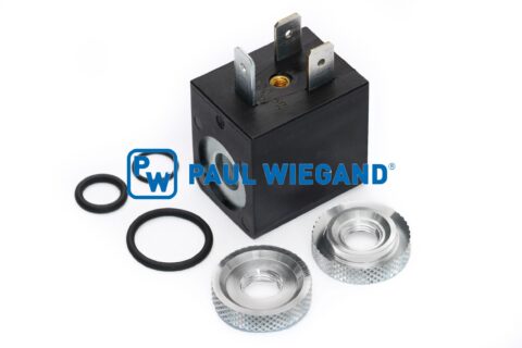 Cewka elektromagnetyczna HS Fahrzeugbau HSS420 blokada grzebieniowa d: 8,2/16,6 l: 22 w: 28,5 h: 29 24VDC