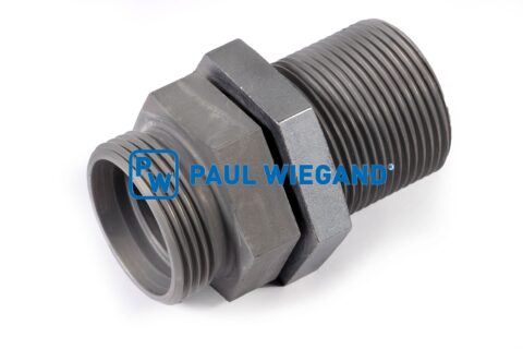 Złączka grodziowa HS Fahrzeugbau Olympus szyjka wlewu zbiornika oleju hydraulicznego DIN/ISO 2353/8434-1 28L (M36x2) ocynkowana