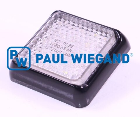 Światło cofania HS Fahrzeugbau Olympus dla 05050407/05050445 100x100x28 12-24VDC biały