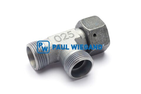 Trójnik Terberg z nakrętką złączkową DIN/ISO 2353/8434-4 15L (M22x1.5) ocynkowany