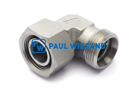 Złącze kolankowe z nakrętką złączkową DIN/ISO 2353/8434-1 22L (M30x2) ocynkowane