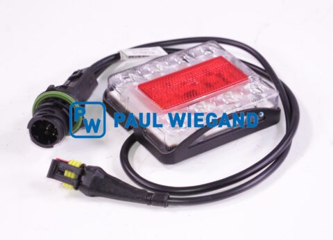 Lampa tylna Zöller 2405 Rotary III z wiązką przewodów i uchwytem lampy 12-24VDC