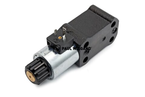 Zawór kierunkowy Zöller Micro XL z cewką magnetyczną 24 V DC, 3/2-drożny
