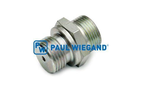 Złącze wkręcane Zöller 300 z dławikiem, obudową i napędem obrotowym G1/2"-15L (M22x1,5), ocynkowane, średnica: 2,5