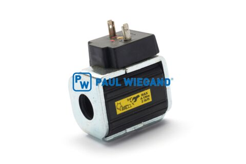Cewka elektromagnetyczna Zöller 169 Główny blok sterowania d: 16,2 l: 36 w: 44 h: 50 24VDC