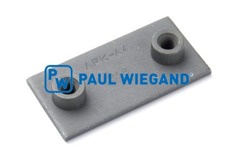 Płytka do wspawania Wałek wspornika Bariera bezpieczeństwa DIN 3015-1 M6 stal l: 59 w: 30