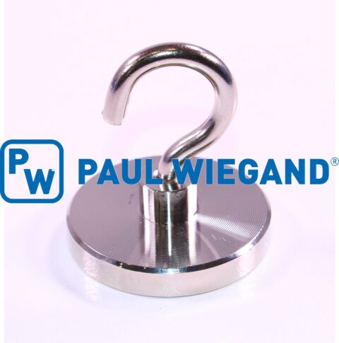 Magnes mocujący do wózka paletowego Zöller 456 D63-H22-M8-1000 N lewy/prawy, niklowany