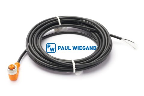 Kabel sterujący Zöller z wtyczką kątową systemu ważenia "Envicomp" M12 2x0.34mm² lg: 5000