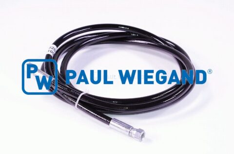 Wąż hydrauliczny NTM dźwignia ręczna ładowarki tylnej 7/16"-20UNF DN6-1/4" l: 2100
