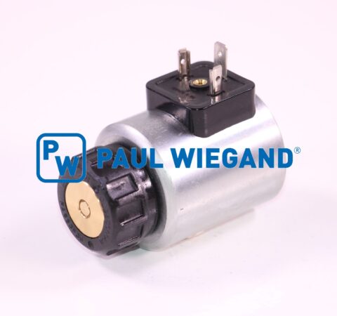 Cewka elektromagnetyczna Dulevo 5000 z rurką biegunową Pompa ręczna Zawór przełączający D: 45 d: 23,08 h: 50 24VDC