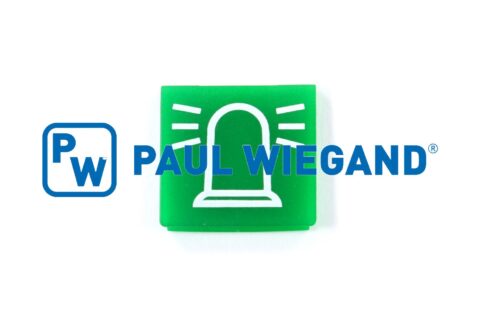 Symbol przełącznika RAVO " obracający się sygnalizator " zielony