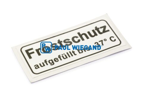 Naklejka Faun Viatec "Ochrona przed mrozem"