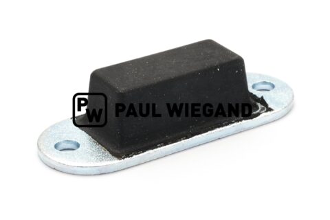 Gumowo-metalowy zderzak kabiny Schmidt Swingo serii 200 l: 84 mm w: 32 mm h: 20 mm