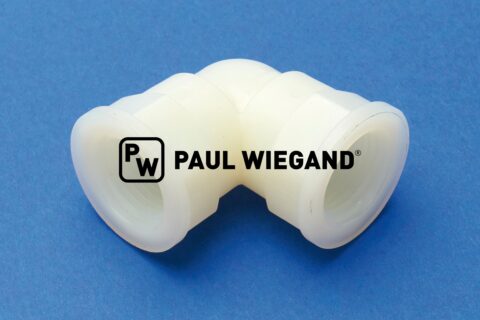 Złączka kolankowa Schmidt Swingo serii 200 do instalacji wodnej 1/2" NPT z poliamidu