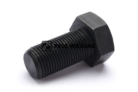 Śruba z łbem sześciokątnym DIN/ISO 961/8676 M18x1,5x35 czerniona 10,9 gwint drobnozwojny