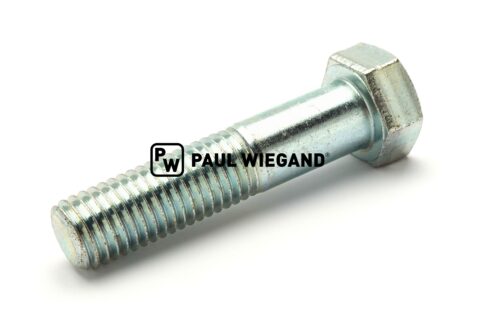 Śruba z łbem sześciokątnym z chwytem Schmidta DIN/ISO 931/4014 M18x80 ocynkowana 10.9