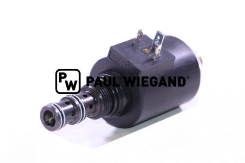 Proporcjonalny zawór elektromagnetyczny Brock SL 140 z cewką elektromagnetyczną 24VDC hydraulika robocza