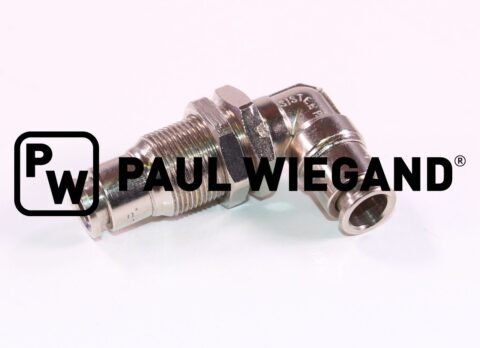 Złączka grodziowa 90° Złącze węża Brock Wąż ssący M17x1 d: 8