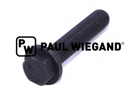 Śruba sześciokątna z kołnierzem koła zamachowego wału korbowego M12x60 czerniona 10.9