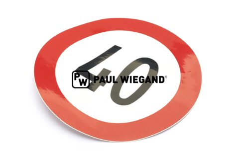 Naklejka Bucher Municipal Citycat 2020 speed 40 tylny pojemnik na zmiotki D: 200