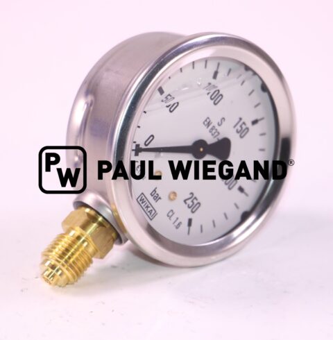 Manometr do wysokociśnieniowej pompy wodnej Bucher Municipal D: 68 G1/4" 0-250bar