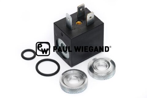 Cewka elektromagnetyczna Bucher Municipal Rozdzielacz Optifant 70 Układ pneumatyczny d: 8,2/16,6 l: 22 w: 28,5 h: 29 24VDC