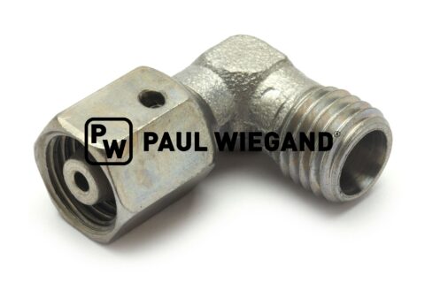 Złącze kolankowe Bucher Ramię szczotki zawieszenia komunalnego DIN/ISO 2353/8434-1 6L (M12x1.5) ocynkowane