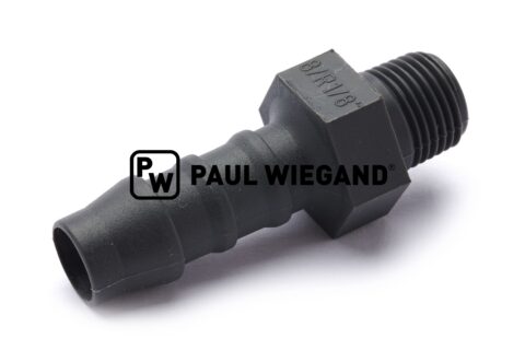 Dysza węża Standardowe części Bucher Municipal Wąż pompy wodnej R1/8" poliamid 6 D: 9 (3/8") gwint zewnętrzny