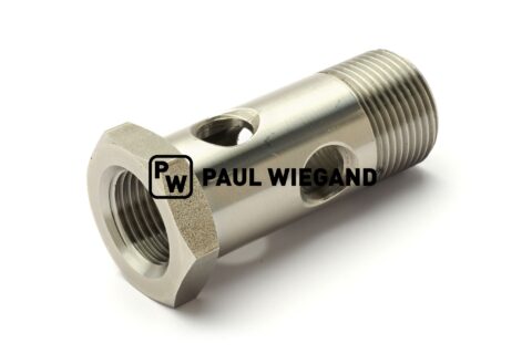 Śruba banjo Bucher Municipal G3/4 "AG - G1/2 "IG stal nierdzewna l: 69