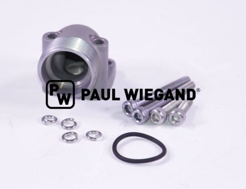 Złącze kołnierzowe Bucher Standardowe części komunalne DIN/ISO 3901/3902 28L (M36x2) LK: 40 kąt 90°