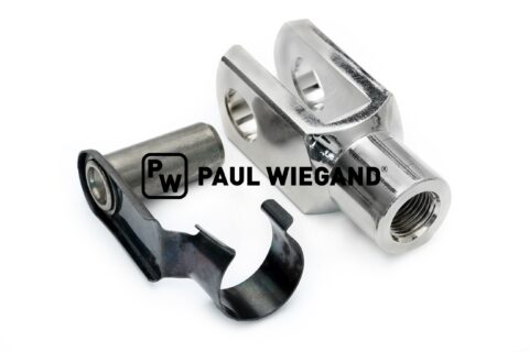 Clevis Bucher Miejskie części standardowe ze sprężynową śrubą składaną DIN/ISO 71752/8140 M16x1.5 ocynkowana d: 16 l: 83