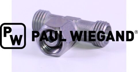 Trójnik Bucher Standardowe części komunalne z nakrętką łączącą Podnoszona klapa tylna DIN/ISO 2353/8434-1 8L (M14x1.5) ocynkowana