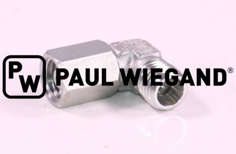 Złącze kolankowe Bucher Municipal ze wskaźnikiem zatkania nakrętki złączkowej DIN/ISO 2353/8434-1 6L (M12x1,5) ocynkowane