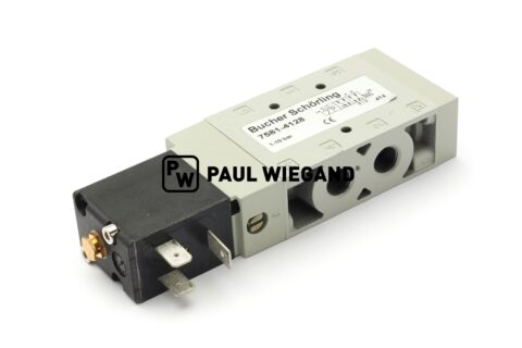 Zawór kierunkowy Bucher Municipal TAZ/TSZ z cewką elektromagnetyczną zatrzymującą silnik 24VDC 5/2 drogi 0-10bar